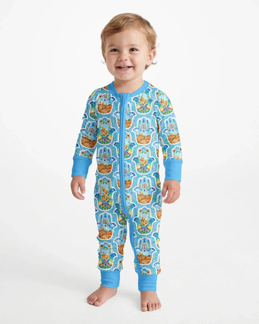 Hamsa Hand Bamboo Convertible Zippy