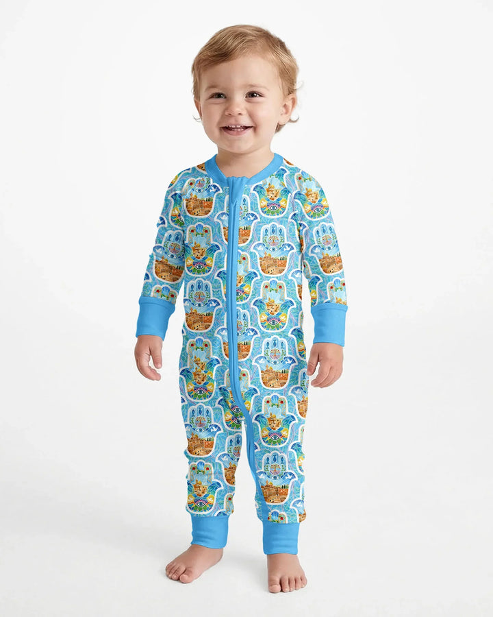 Hamsa Hand Bamboo Convertible Zippy