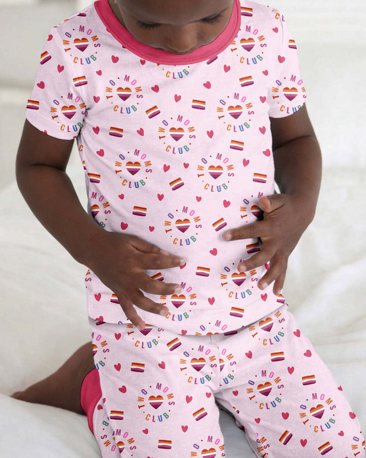 Love Makes Family Bamboo Two Piece Short Sleeve Pajama Set