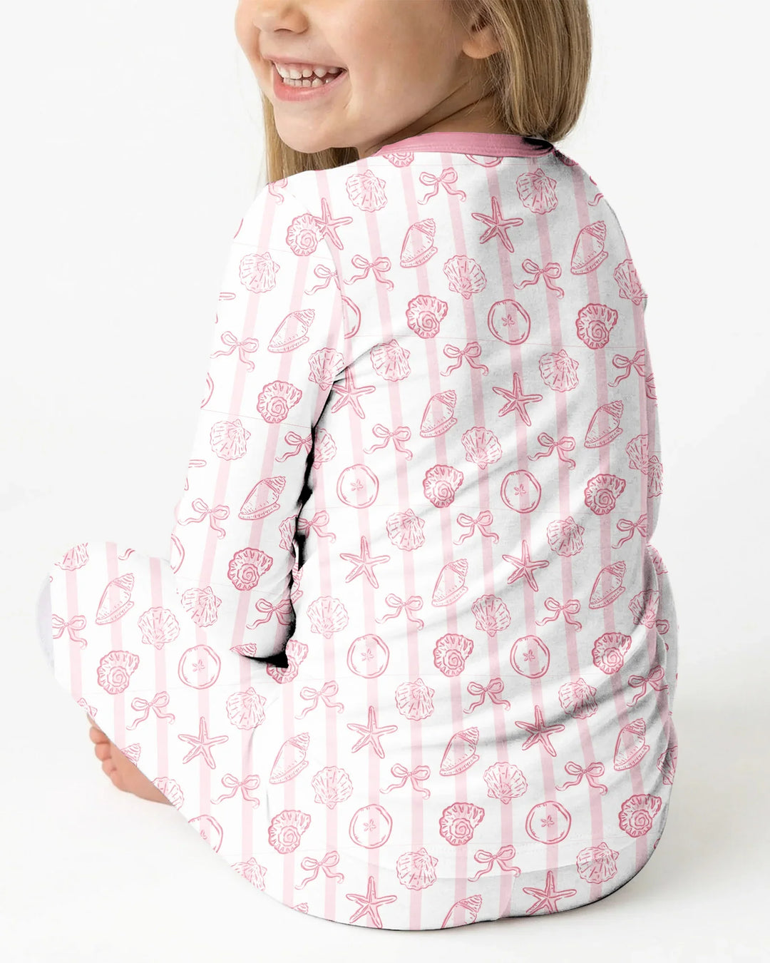 Coastal Keepsakes Family Matching Bamboo Two Piece Long Sleeve Pajama Set