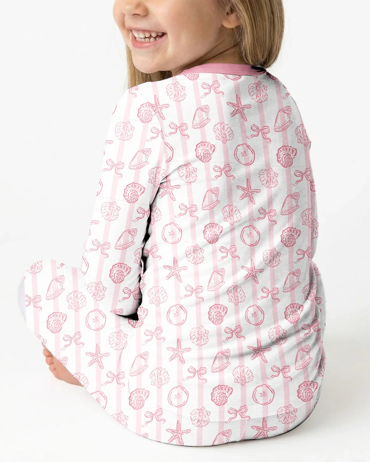 Coastal Keepsakes Family Matching Bamboo Two Piece Long Sleeve Pajama Set