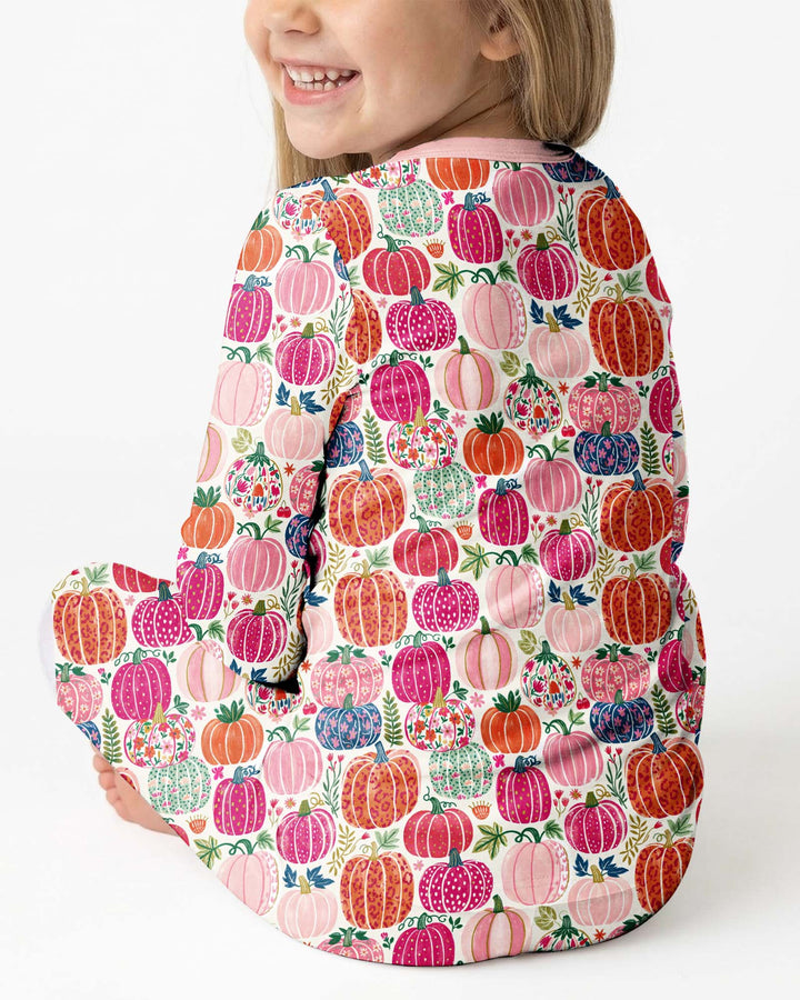 Pumpkin & Bloom Bamboo Two Piece Long Sleeve Pajama Set
