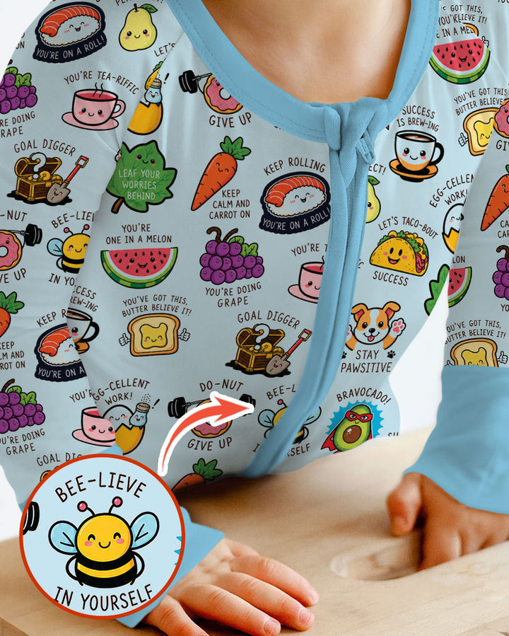 Cute Motivational Puns Bamboo Convertible Zippy