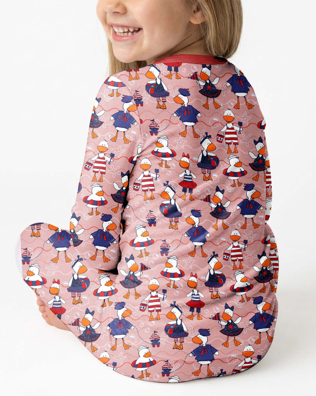 Freedom Floaties Family Matching Bamboo Two Piece Long Sleeve Pajama Set