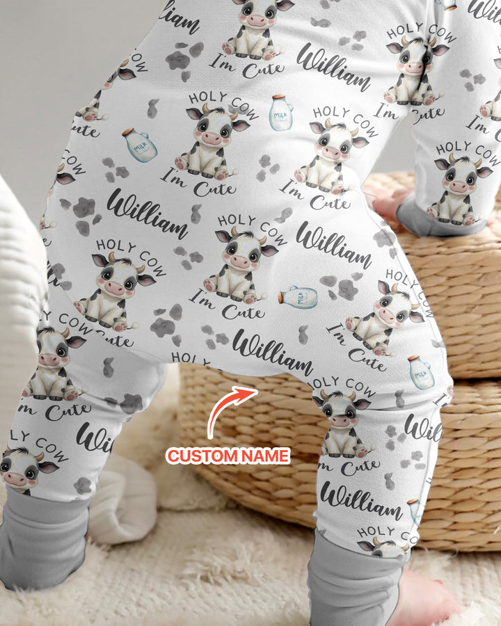Holy Cow I'm Cute Custom Name Bamboo Convertible Zippy