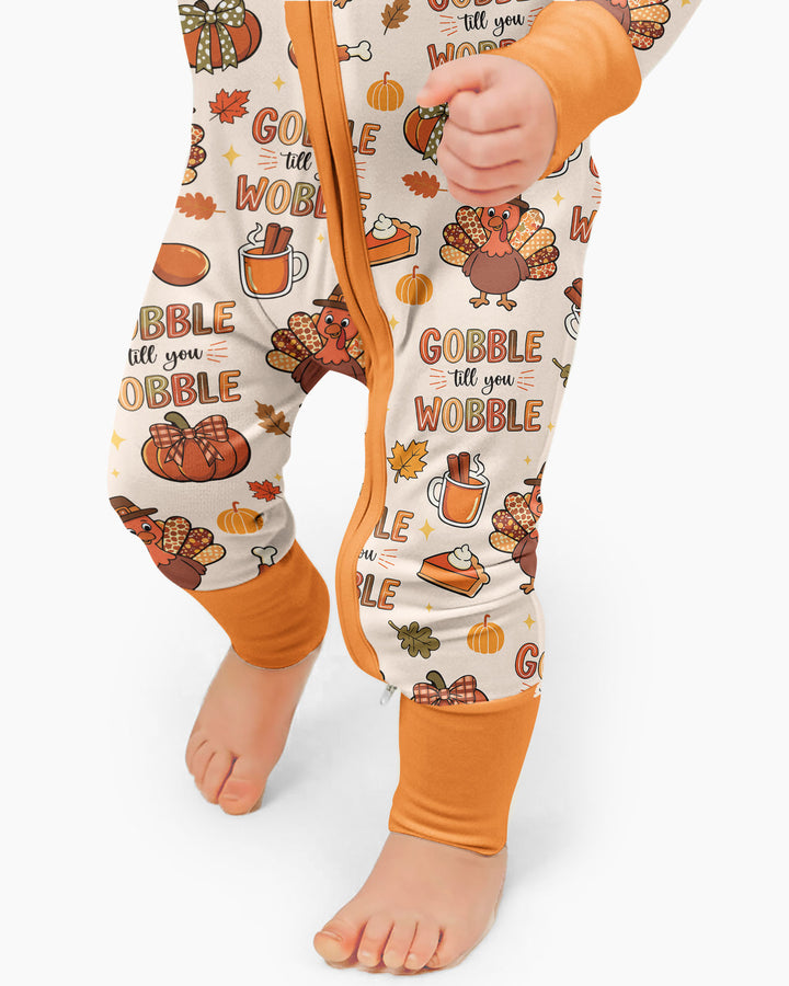 Gobble Gobble Till You Wobble Bamboo Convertible Zippy