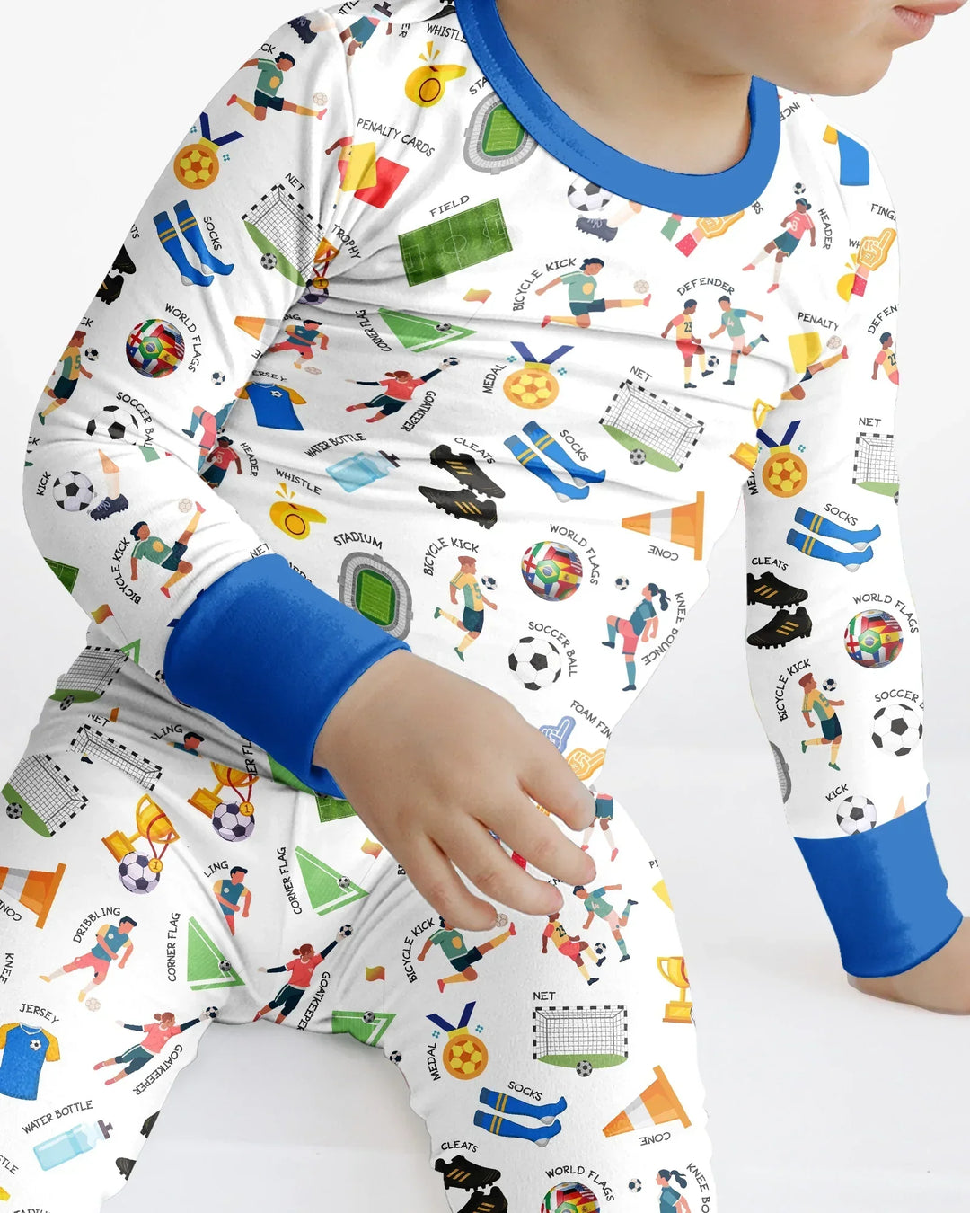 Soccer Fever All About The Game Bamboo Two Piece Long Sleeve Pajama Set