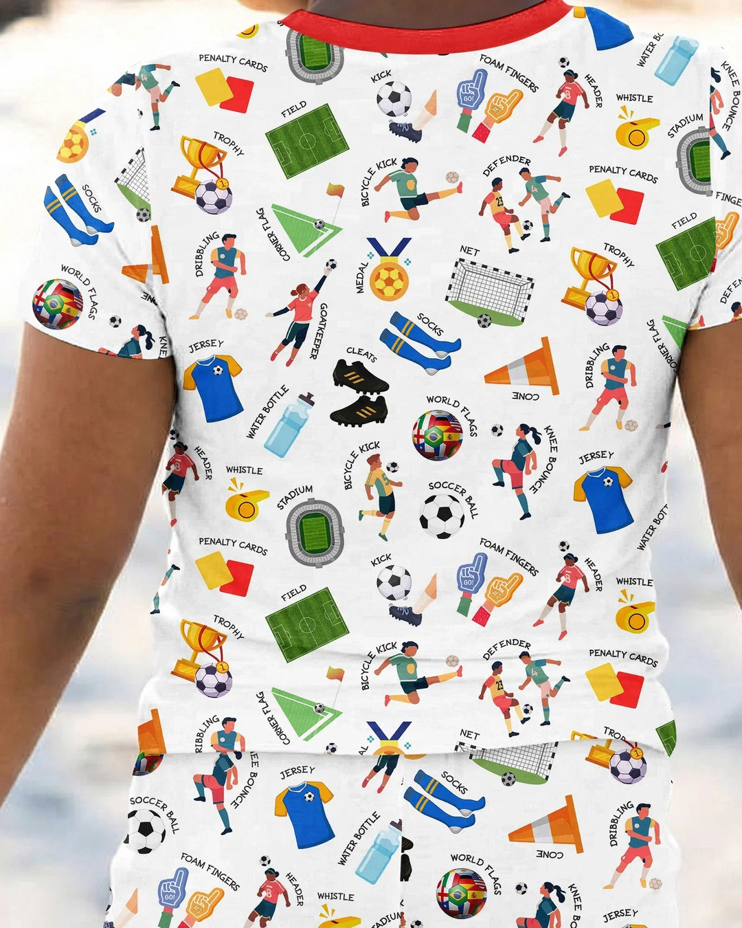 Soccer Fever All About The Game Bamboo Two Piece Short Sleeve Pajama Set