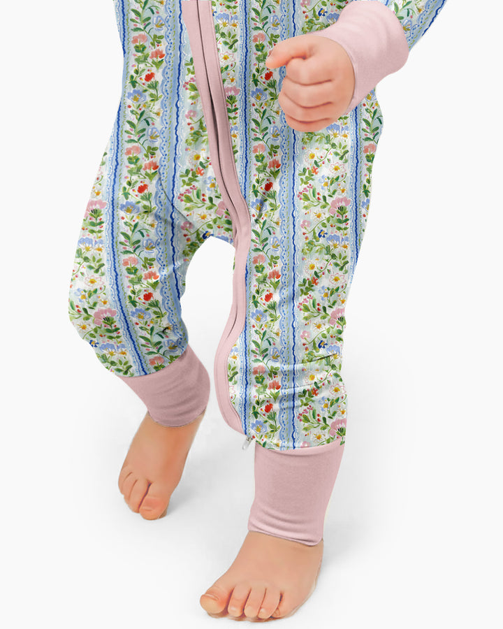 Paste Floral Girl Bamboo Convertible Zippy