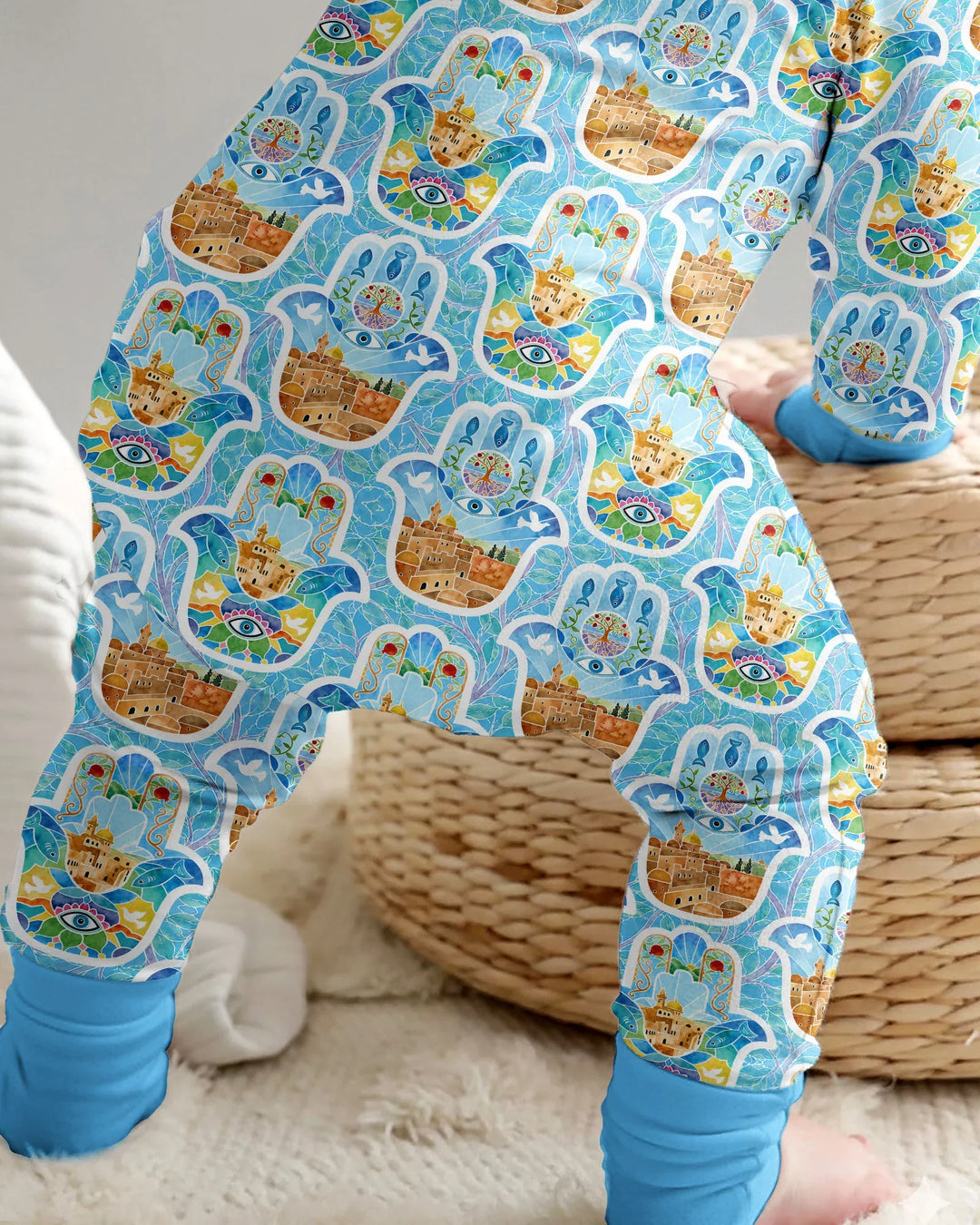 Hamsa Hand Bamboo Convertible Zippy