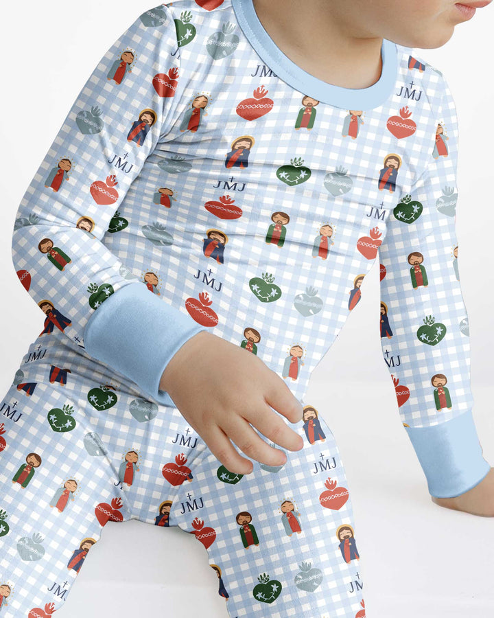 Template Bamboo Two Piece Long Sleeve Pyjamas Set