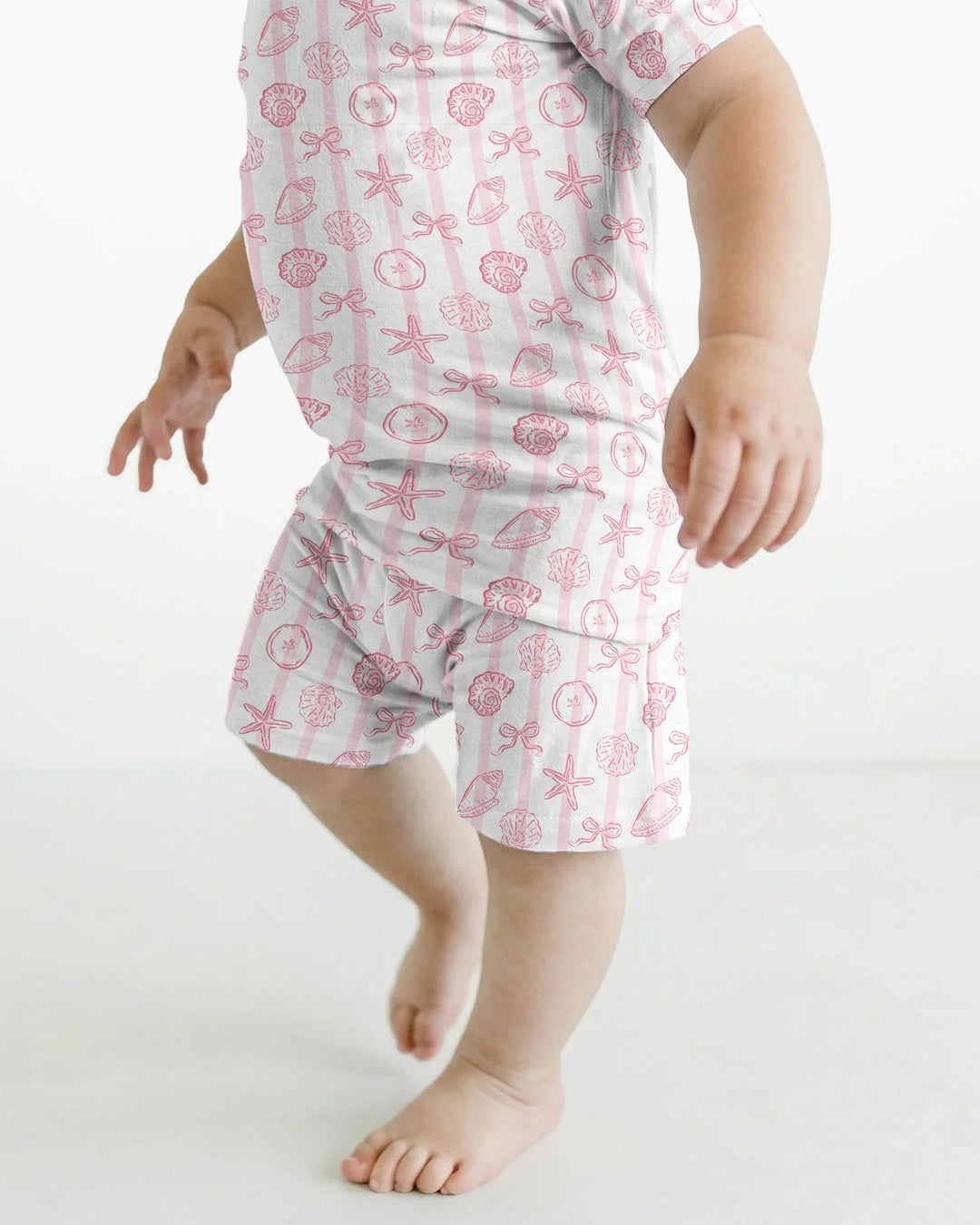 Coastal Keepsakes Family Matching Bamboo Two Piece Short Sleeve Shorts Pajama Set