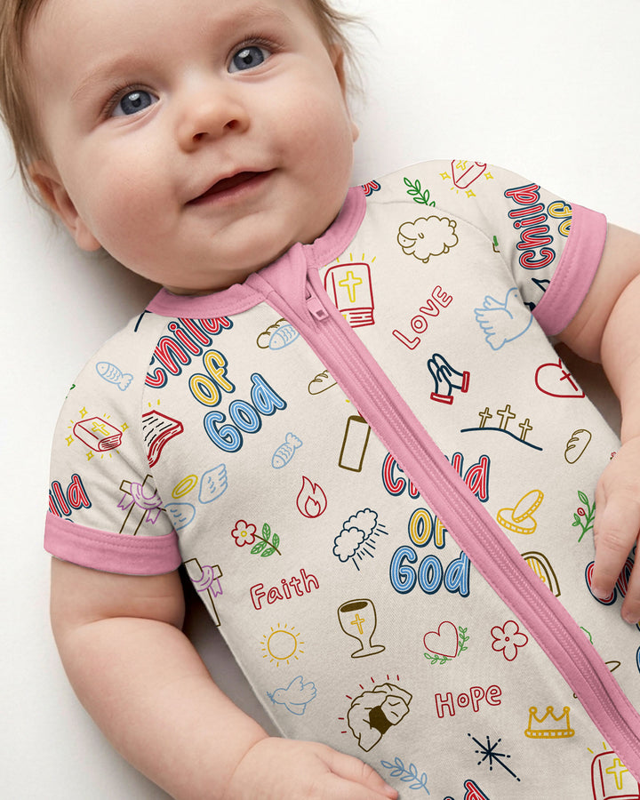 A Child Of God Family Matching Bamboo Shorty Zippy