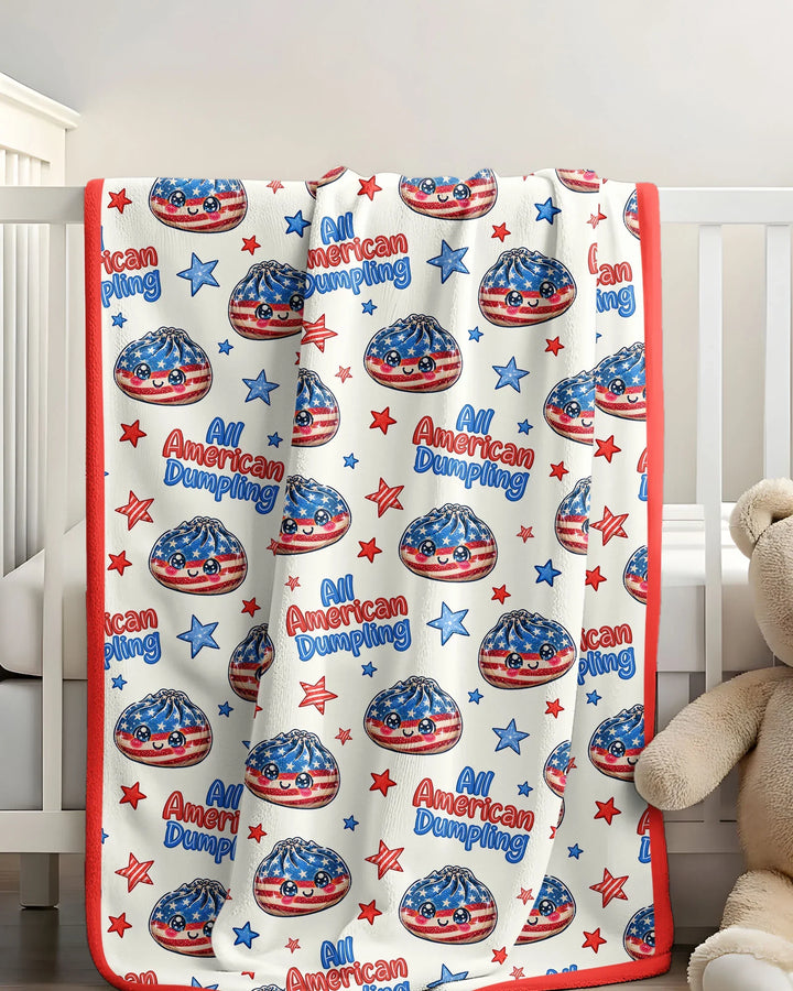All American Dumpling Bamboo Blanket