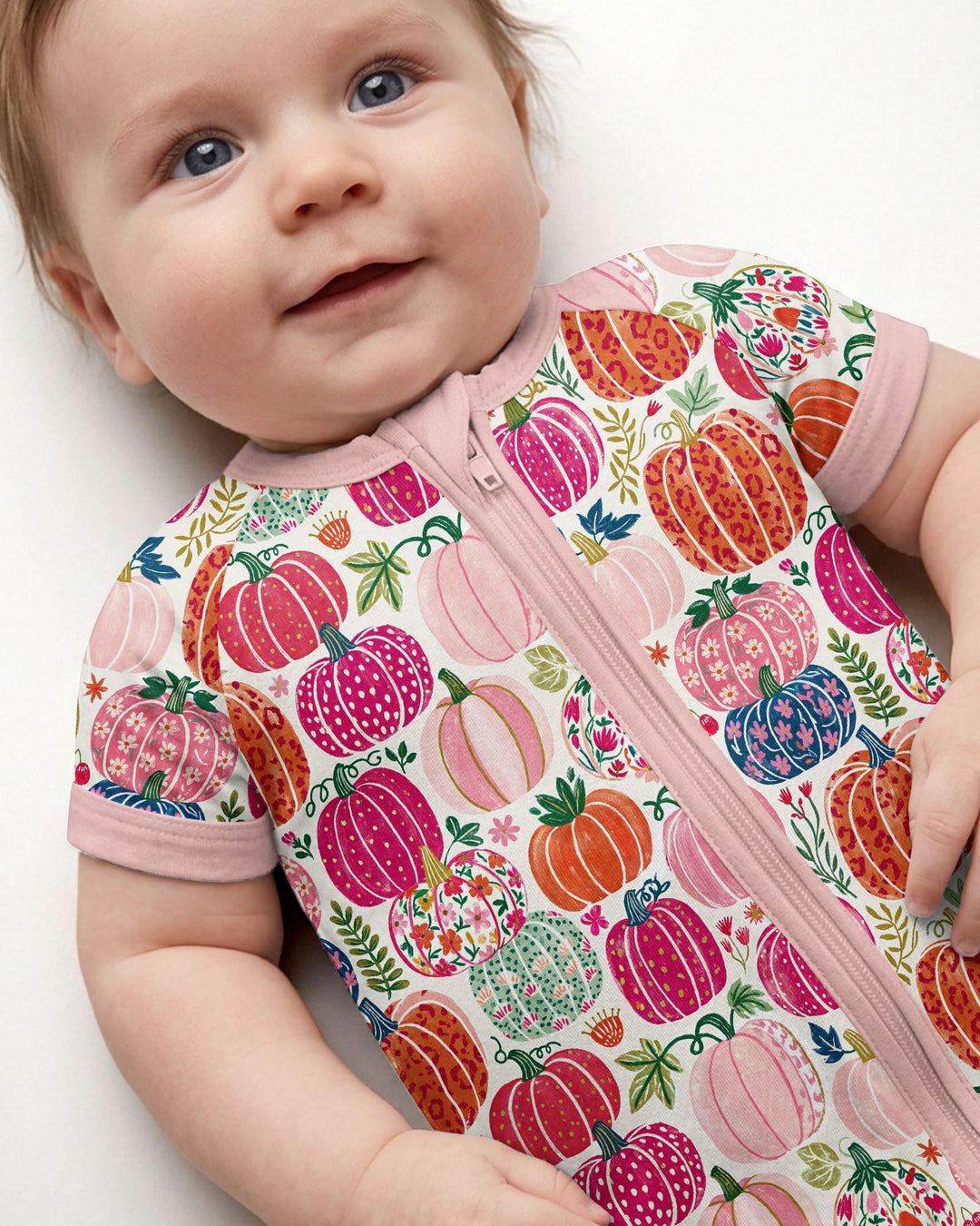 Pumpkin & Bloom Bamboo Shorty Zippy