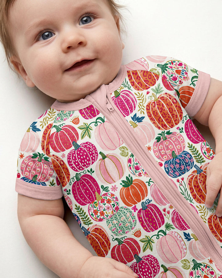 Pumpkin & Bloom Bamboo Shorty Zippy