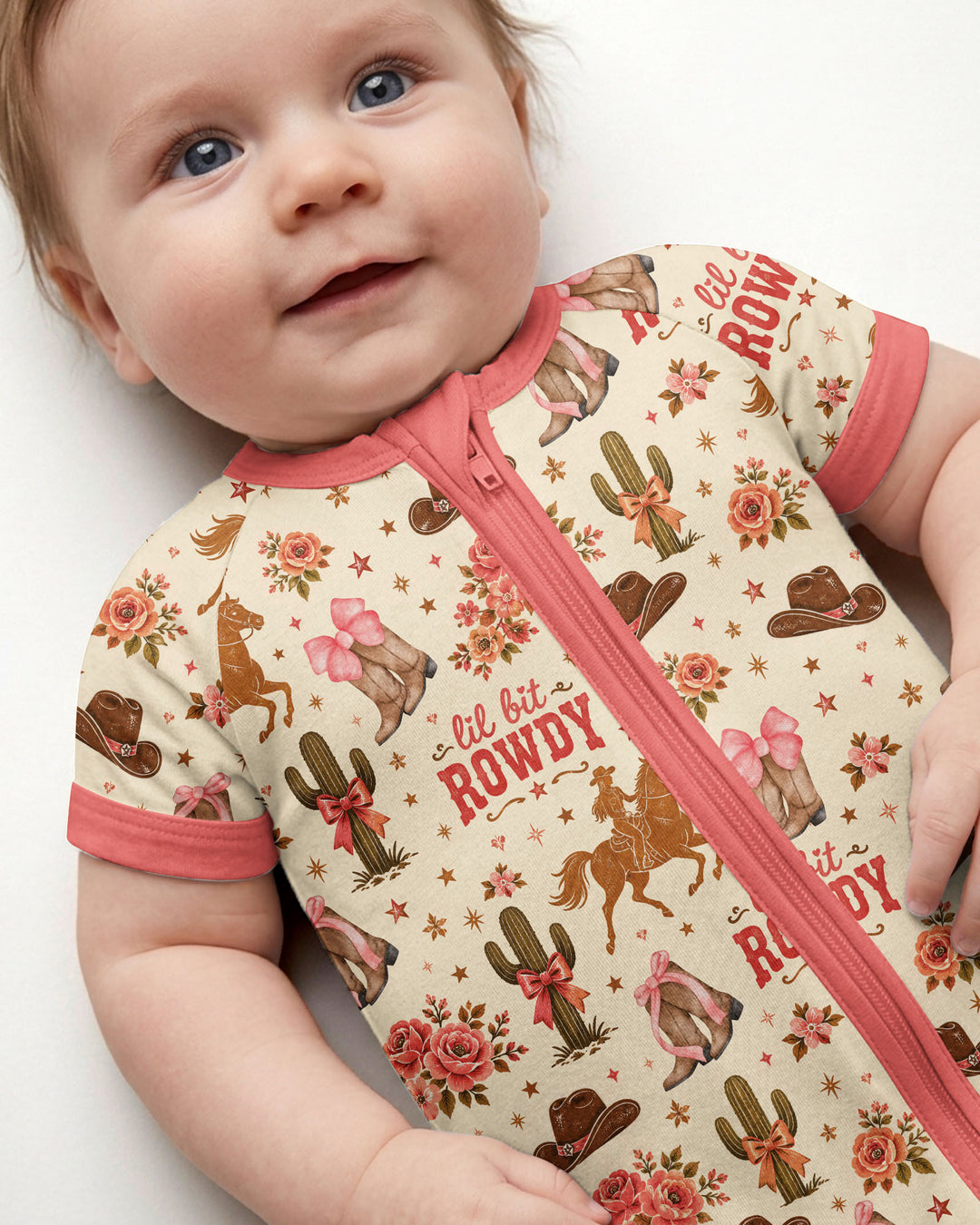 Coquette Cowgirl Lil Bit Rowdy Shorty Zippy