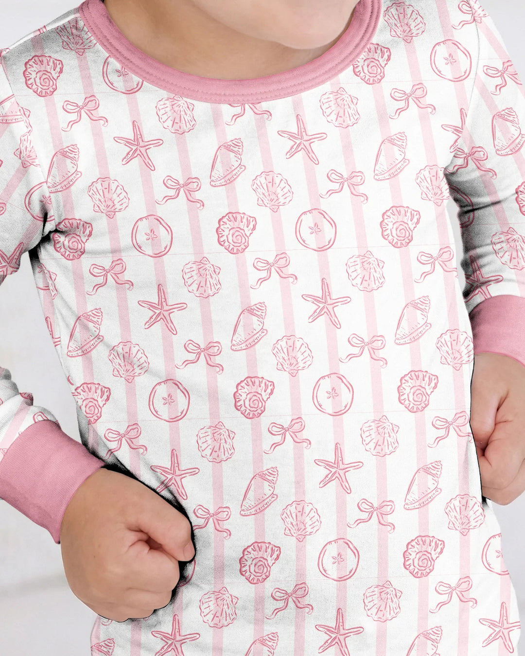 Coastal Keepsakes Family Matching Bamboo Two Piece Long Sleeve Pajama Set