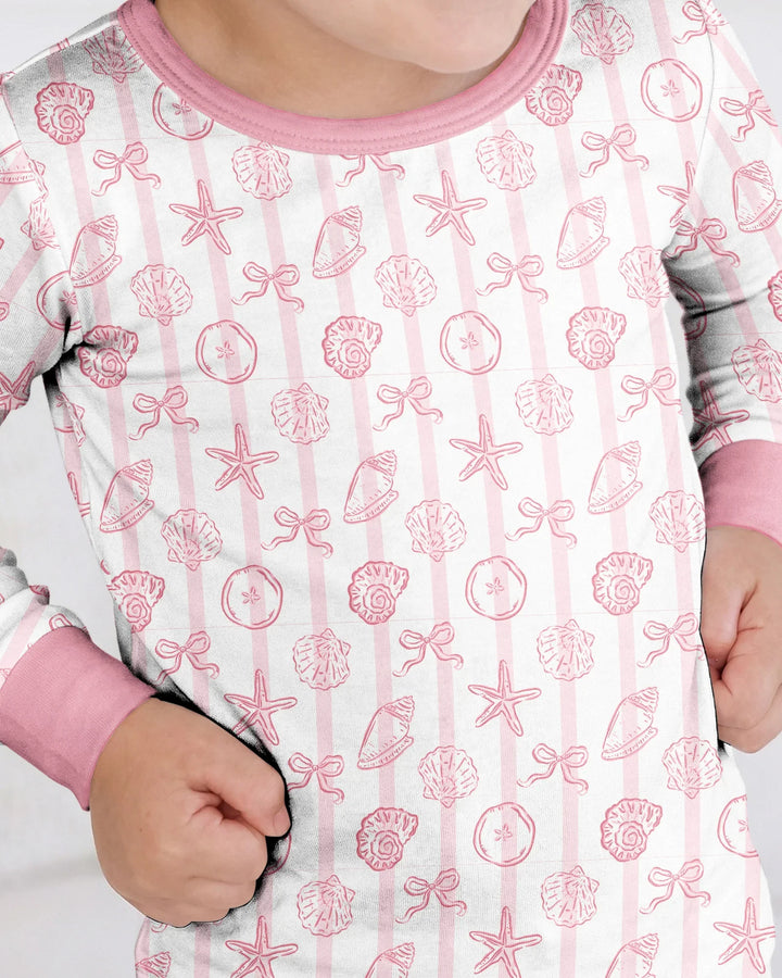 Coastal Keepsakes Family Matching Bamboo Two Piece Long Sleeve Pajama Set