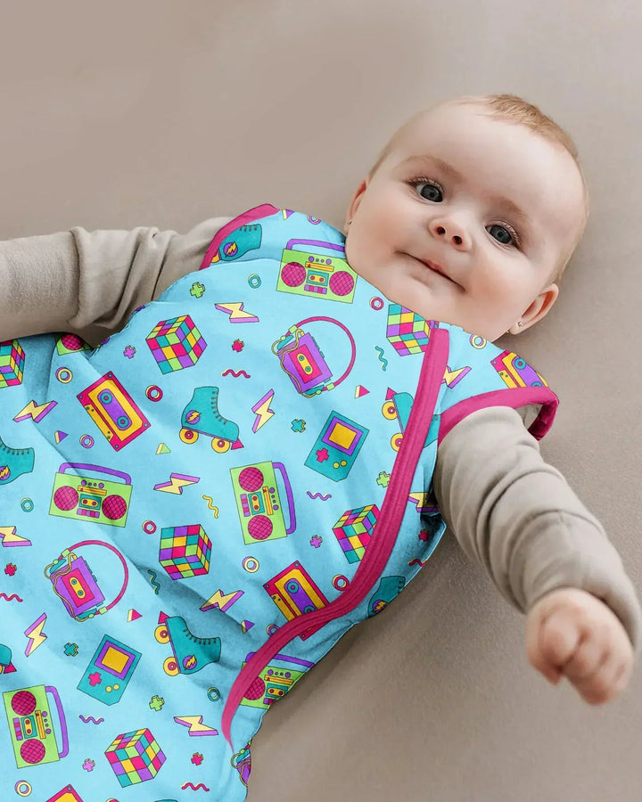 80s Retro Neon Bamboo Sleep Bag