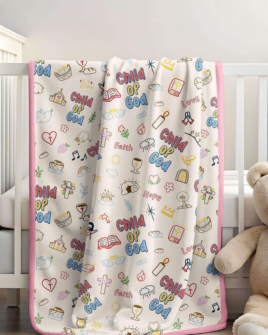A Child Of God Family Matching Bamboo Blanket