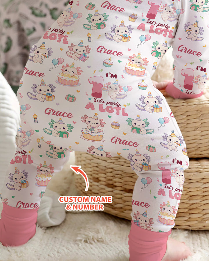 Personalized Birthday Lets Party A Lotl Bamboo Convertible Zippy