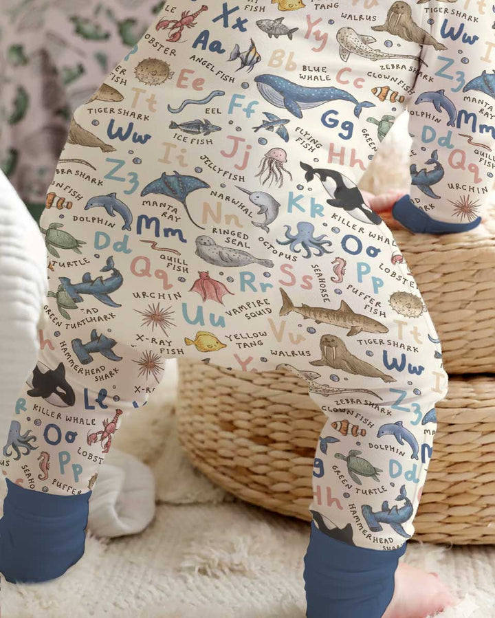 Ocean Animal Alphabet Bamboo Convertible Zippy