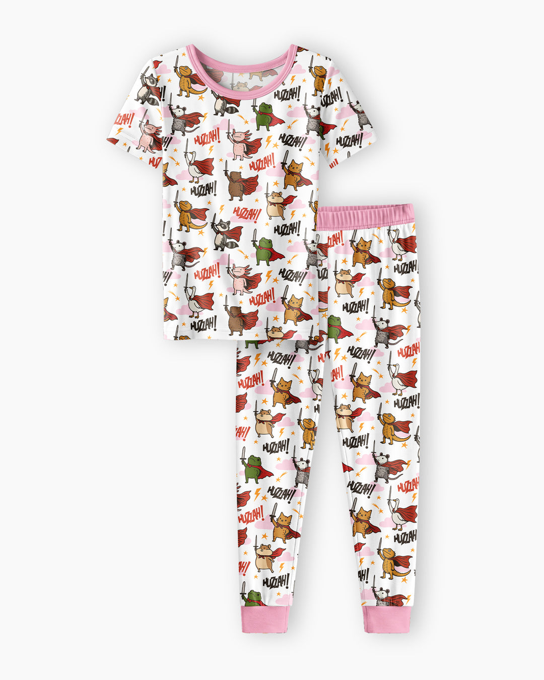 Huzzah! Huzzah! Bamboo Two Piece Short Sleeve Pajama Set