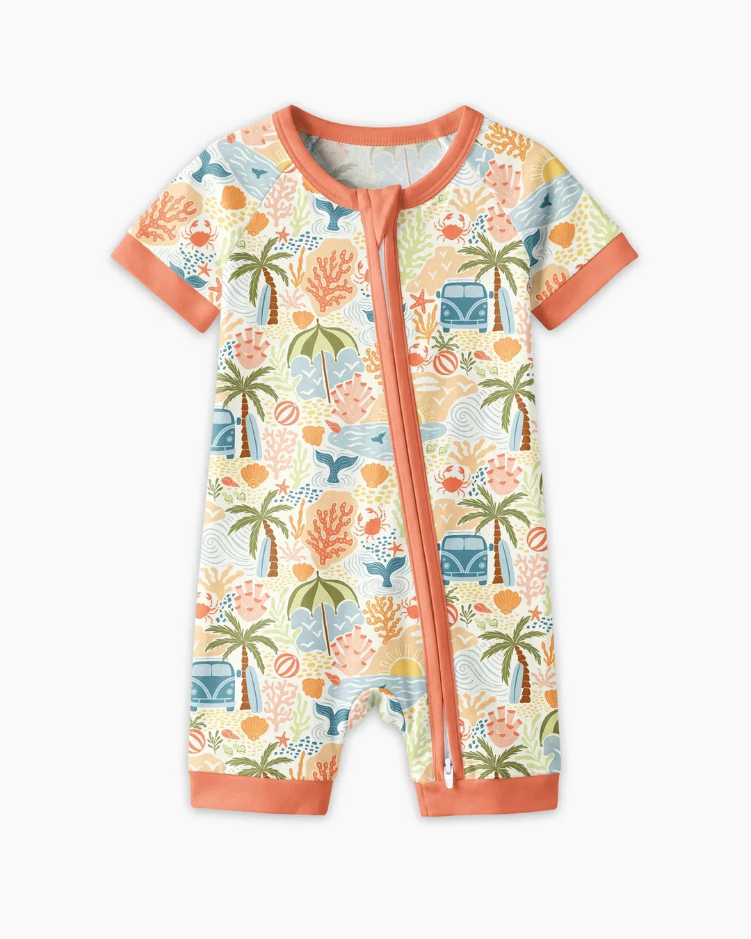 Beachy Boho Bamboo Shorty Zippy