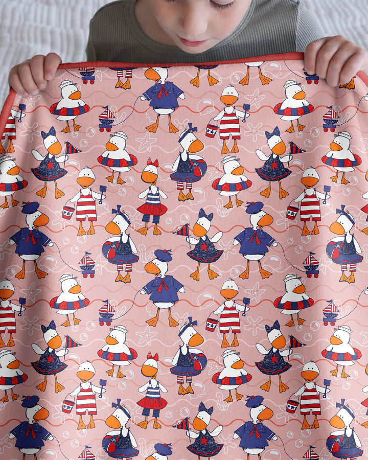 Freedom Floaties Family Matching Bamboo Blanket