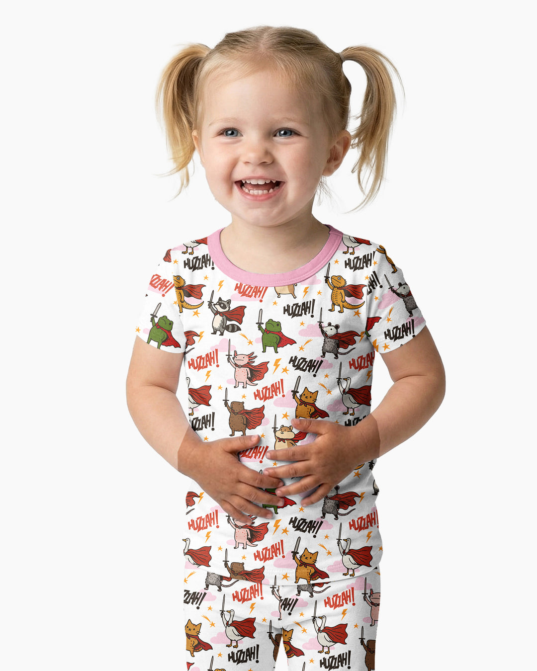 Huzzah! Huzzah! Bamboo Two Piece Short Sleeve Pajama Set