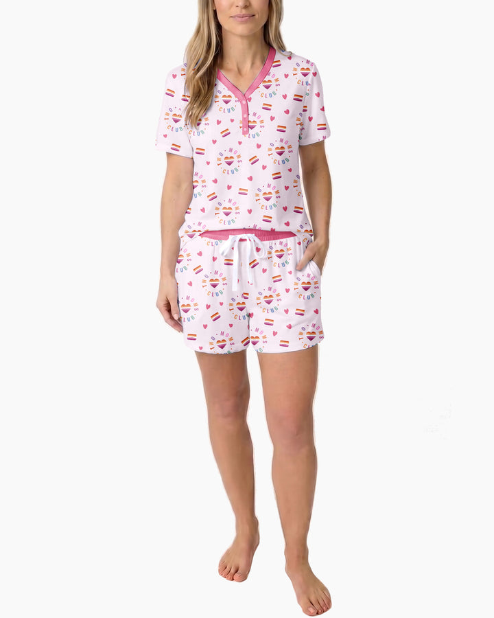 Love Makes Family Bamboo Women Short Sleeve Short Pajama Set