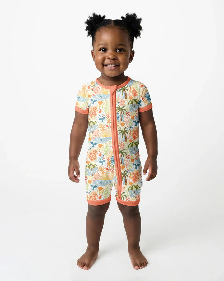 Beachy Boho Bamboo Shorty Zippy