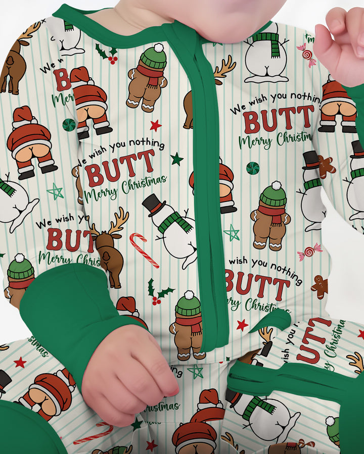 We Wish You Nothing Butt Merry  Bamboo Convertible Zippy