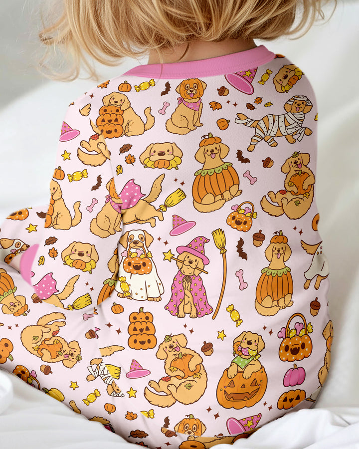 Spooky Golden Pups Bamboo Convertible Zippy