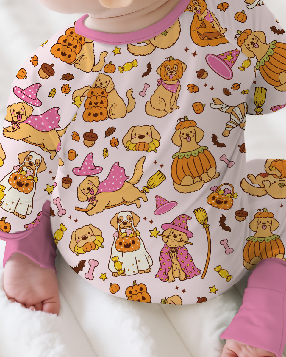 Spooky Golden Pups Bamboo Convertible Zippy