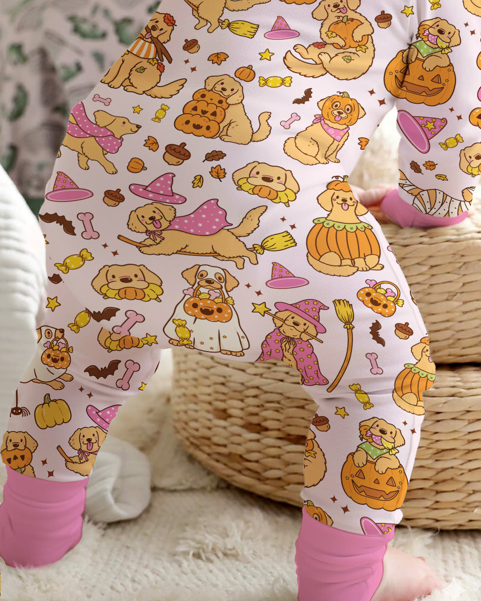 Spooky Golden Pups Bamboo Convertible Zippy