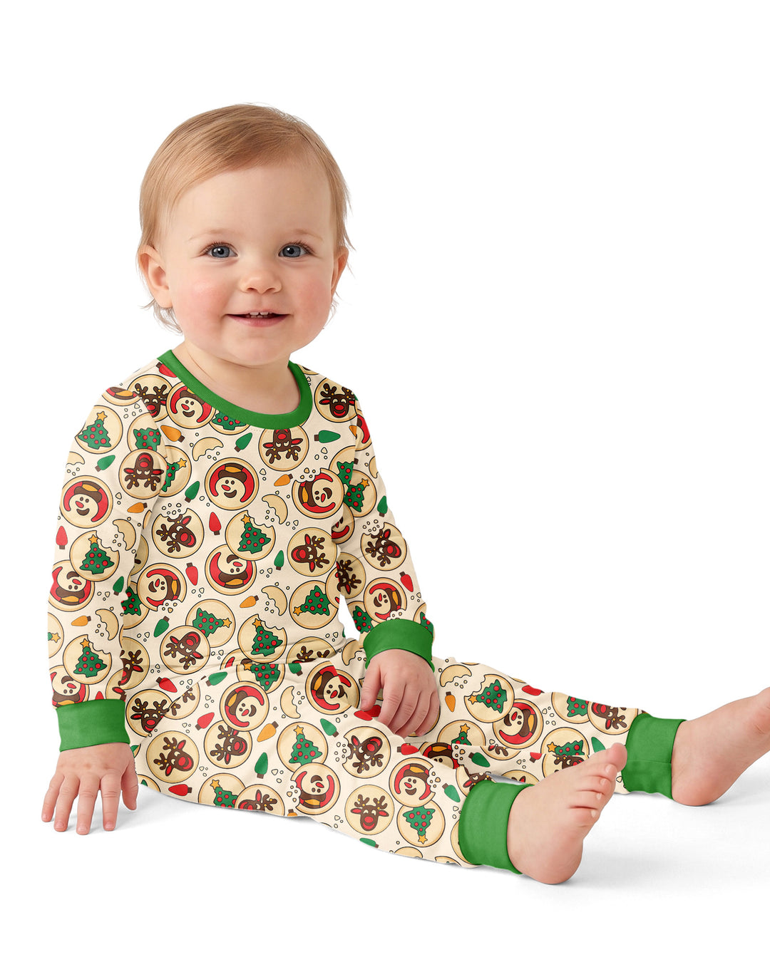 Christmas Sugar Cookie Bamboo Two Piece Long Sleeve Pajama Set