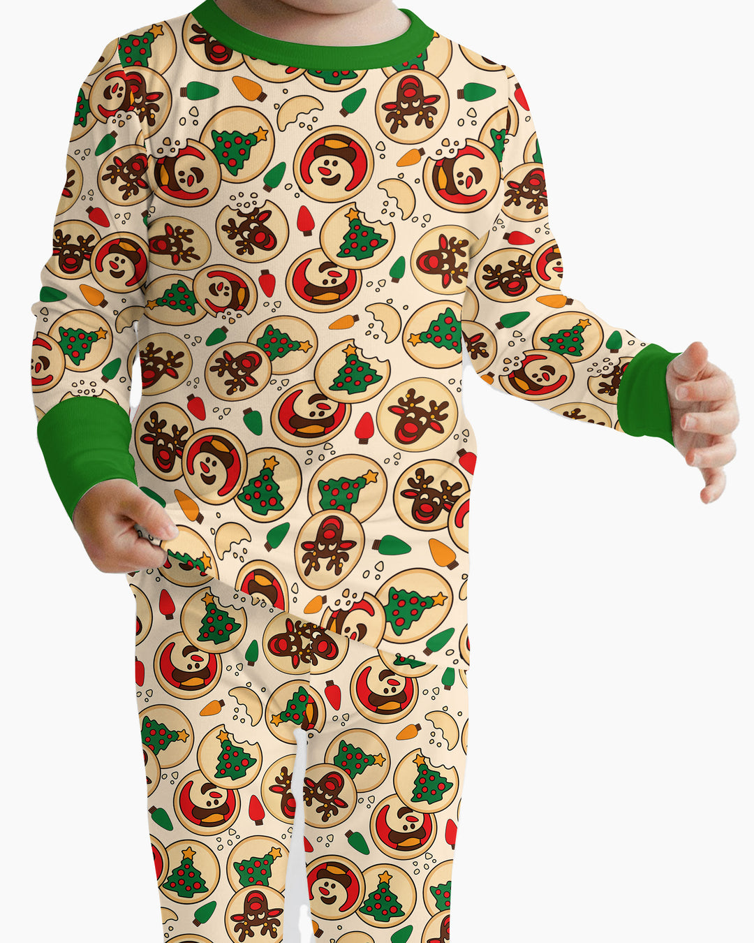 Christmas Sugar Cookie Bamboo Two Piece Long Sleeve Pajama Set