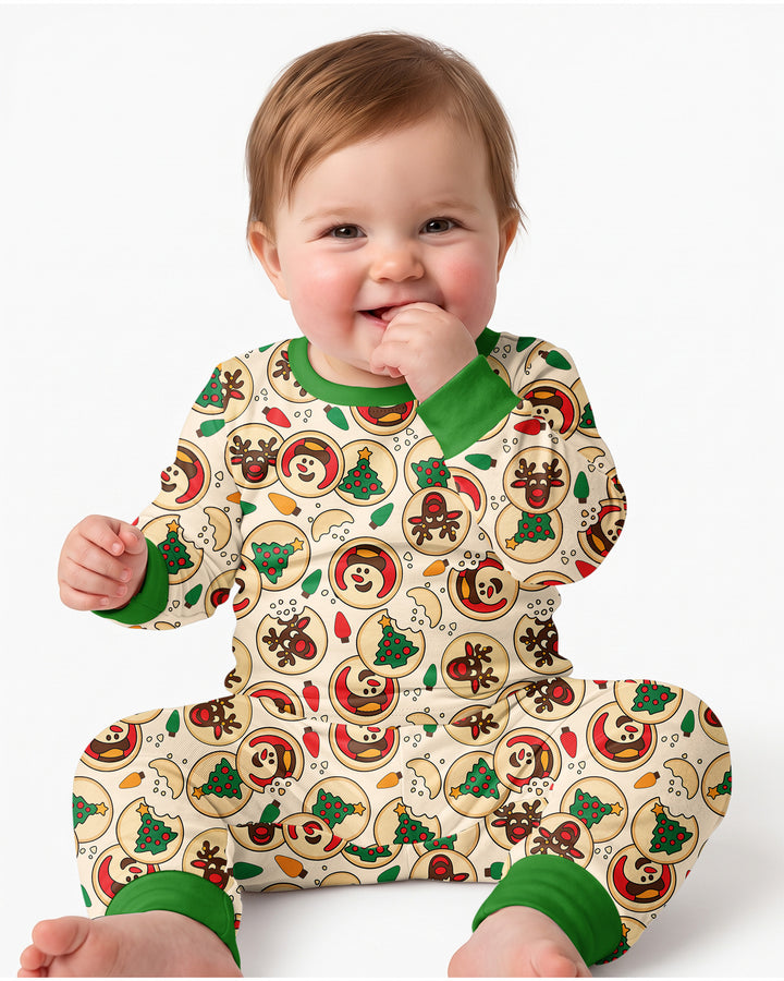Christmas Sugar Cookie Bamboo Two Piece Long Sleeve Pajama Set