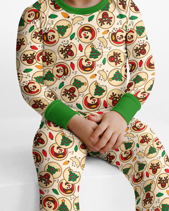 Christmas Sugar Cookie Bamboo Two Piece Long Sleeve Pajama Set