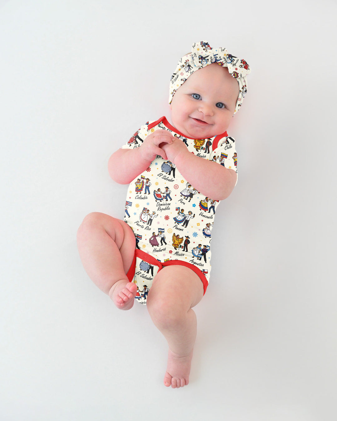 Hispanic Traditional Folkloric Dress Bamboo Bodysuit