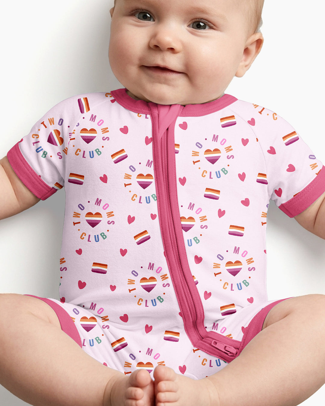 Love Makes Family Bamboo Shorty Zippy