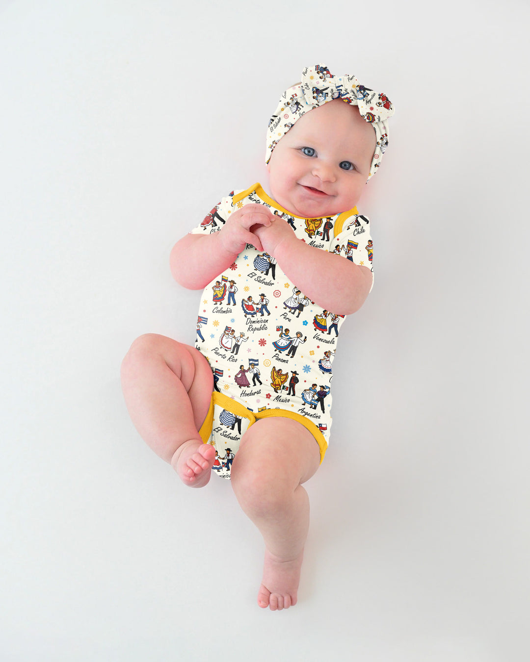 Hispanic Traditional Folkloric Dress Bamboo Bodysuit