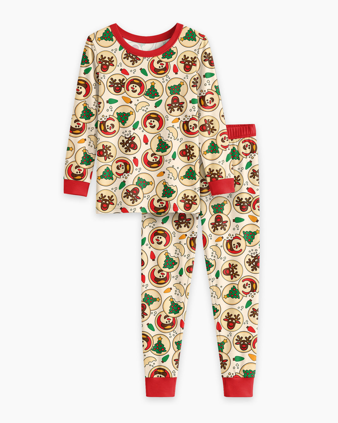 Christmas Sugar Cookie Bamboo Two Piece Long Sleeve Pajama Set