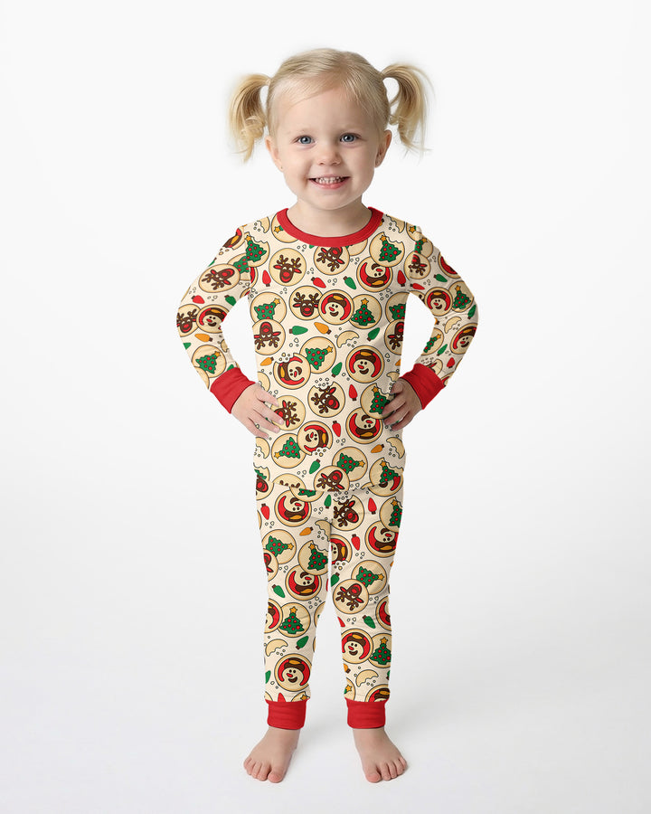 Christmas Sugar Cookie Bamboo Two Piece Long Sleeve Pajama Set