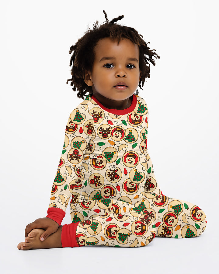 Christmas Sugar Cookie Bamboo Two Piece Long Sleeve Pajama Set
