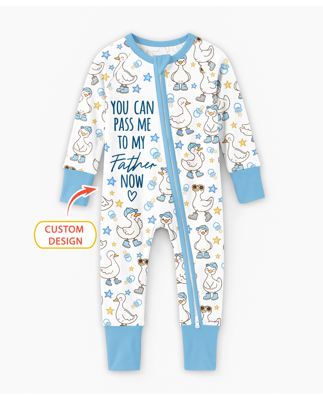 You Can Pass Me To Personalized Bamboo Convertible Zippy