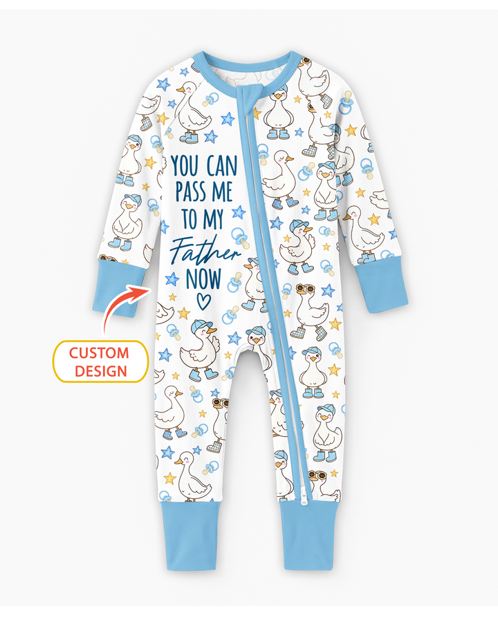 You Can Pass Me To Personalized Bamboo Convertible Zippy