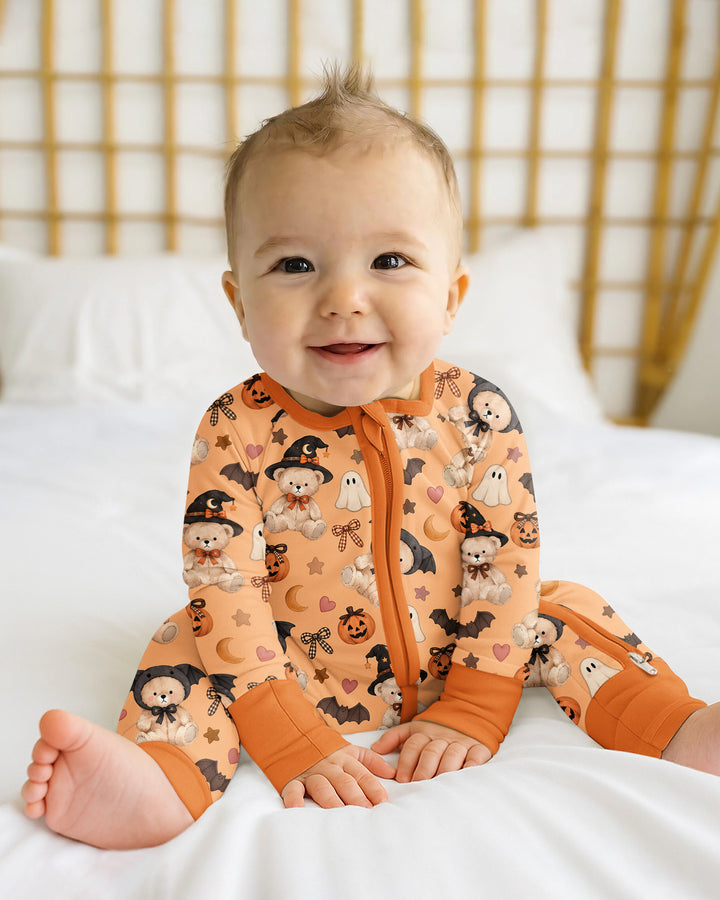 Cozy Coquette Teddy Bear Halloween Bamboo Convertible Zippy